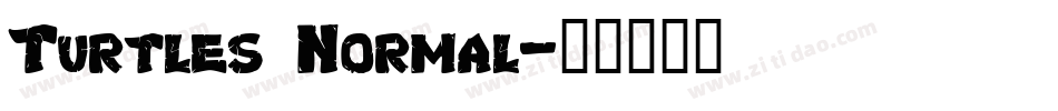 Turtles Normal字体转换